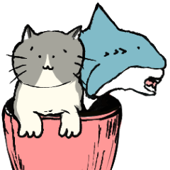 Cat and Shark