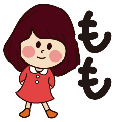 momo girl everyday sticker