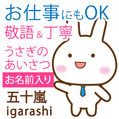 [IGARASHI]Polite greeting. Rabbit