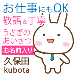 [KUBOTA]Polite greeting. Rabbit