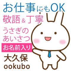 [OOKUBO]Polite greeting. Rabbit