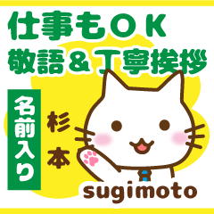 [SUGIMOTO]Polite greeting. animal Cat