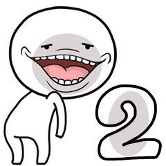 Round white head Me talk2.