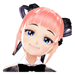 Peach hair girl shizu 3D