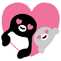 Suica's Penguin Pop-Up Stickers