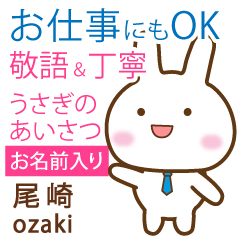 [OZAKI]Polite greeting. Rabbit