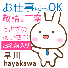 [HAYAKAWA]Polite greeting. Rabbit