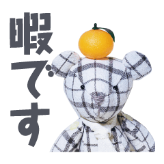 stuffed bear (checkered)