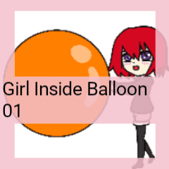 Girl Inside Balloon 01. 