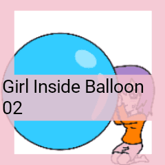 Girl Inside Balloon 02 Line Stickers Line Store