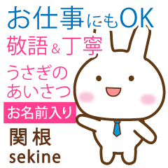 [SEKINE]Polite greeting. Rabbit