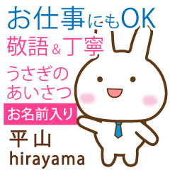 [HIRAYAMA]Polite greeting. Rabbit