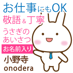 [ONODERA]Polite greeting. Rabbit