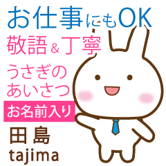 [TAJIMA]Polite greeting. Rabbit