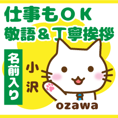 [OZAWA]Polite greeting. animal Cat