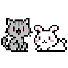 Kyouya is My Cat ft. his bunny (Pixel)