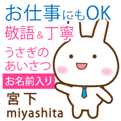 [MIYASHITA]Polite greeting. Rabbit