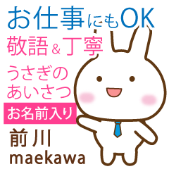 [MAEKAWA]Polite greeting. Rabbit