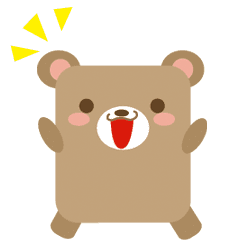 Cute square bear