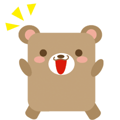 Line クリエイターズスタンプ 動くスタンプ かわいい四角いクマさん Example With Gif Animation