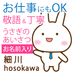 [HOSOKAWA]Polite greeting. Rabbit