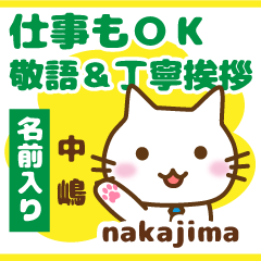 [NAKAJIMA]Polite greeting. animal Cat!