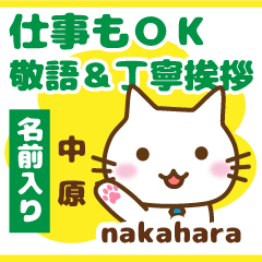 [NAKAHARA]Polite greeting. animal Cat