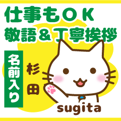 [SUGITA]Polite greeting. animal Cat