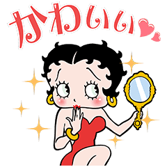 Betty Boop Pop Up Stickers Line Stickers Line Store