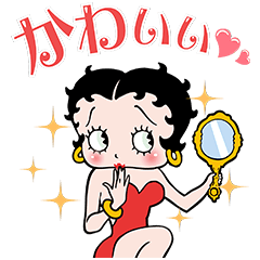 Betty Boop Pop-Up Stickers!