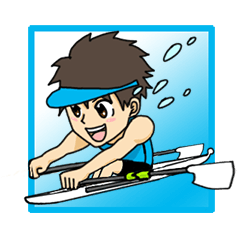 Rowing club sticker
