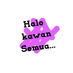 sticker menyapa