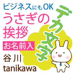 [TANIKAWA]Big letters. animal Rabbit