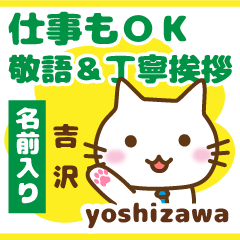 [YOSHIZAWA]Polite greeting. animal Cat