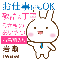 [IWASE]Polite greeting. Rabbit