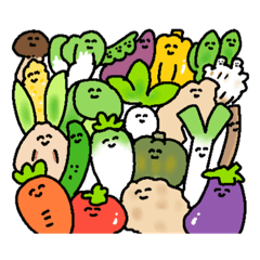 にぎやかな野菜たち