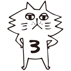 funny cat YATSUO sticker3