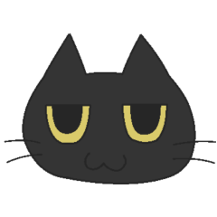 black cat have menacing eyes