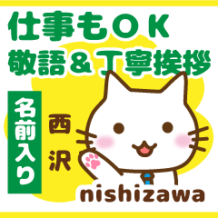 [NISHIZAWA]Polite greeting. animal Cat