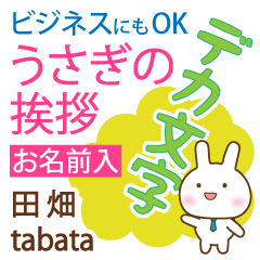 [TABATA]Big letters. animal Rabbit