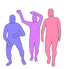 Lively three people.