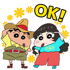 Crayon Shinchan&Aimyon Stickers