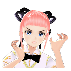 Peach hair girl shizu 3D-2