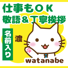 [WATANABE]Polite greeting. animal Cat.!