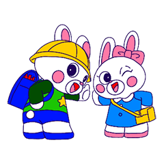 Cute Rabbits: catchy Japanase honorifics
