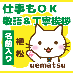 [UEMATSU]Polite greeting. animal Cat