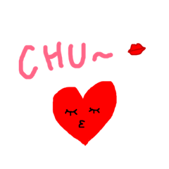 Stickers for feelings (heart-chan)