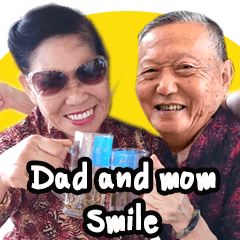 Dad and Mom Smile