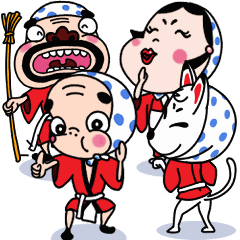 Line Creators Stickers Dancing Hyottoko Example With Gif Animation