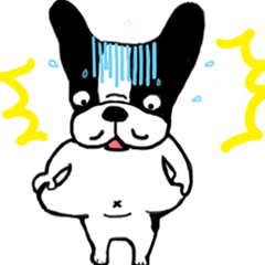 Frenchbulldog P-chan animeted Sticker